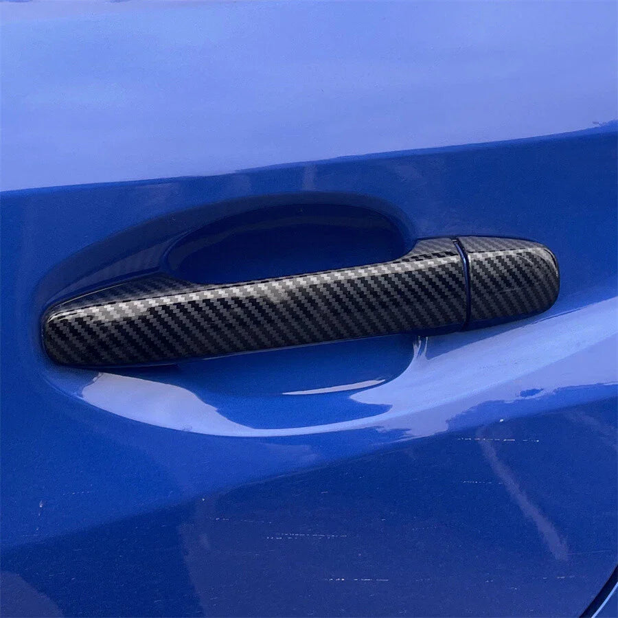 Carbon Fiber Look Door Handle Cover Trim for Subaru WRX STi (2015-2021)