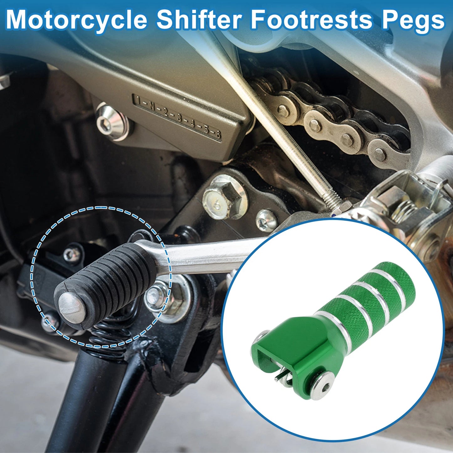 Cylinder Square Shifter Footrests Pegs for Yamaha YZF