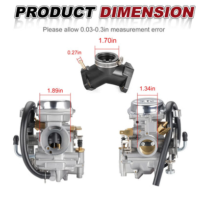 Carburetor Carb W/ Intake Manifold for Yamaha XV250 Virago (1988–2007)