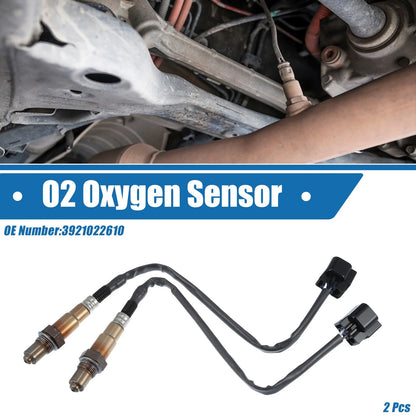2X Oxygen Sensor No. 3921022610 for Hyundai Accent (2000–2011)