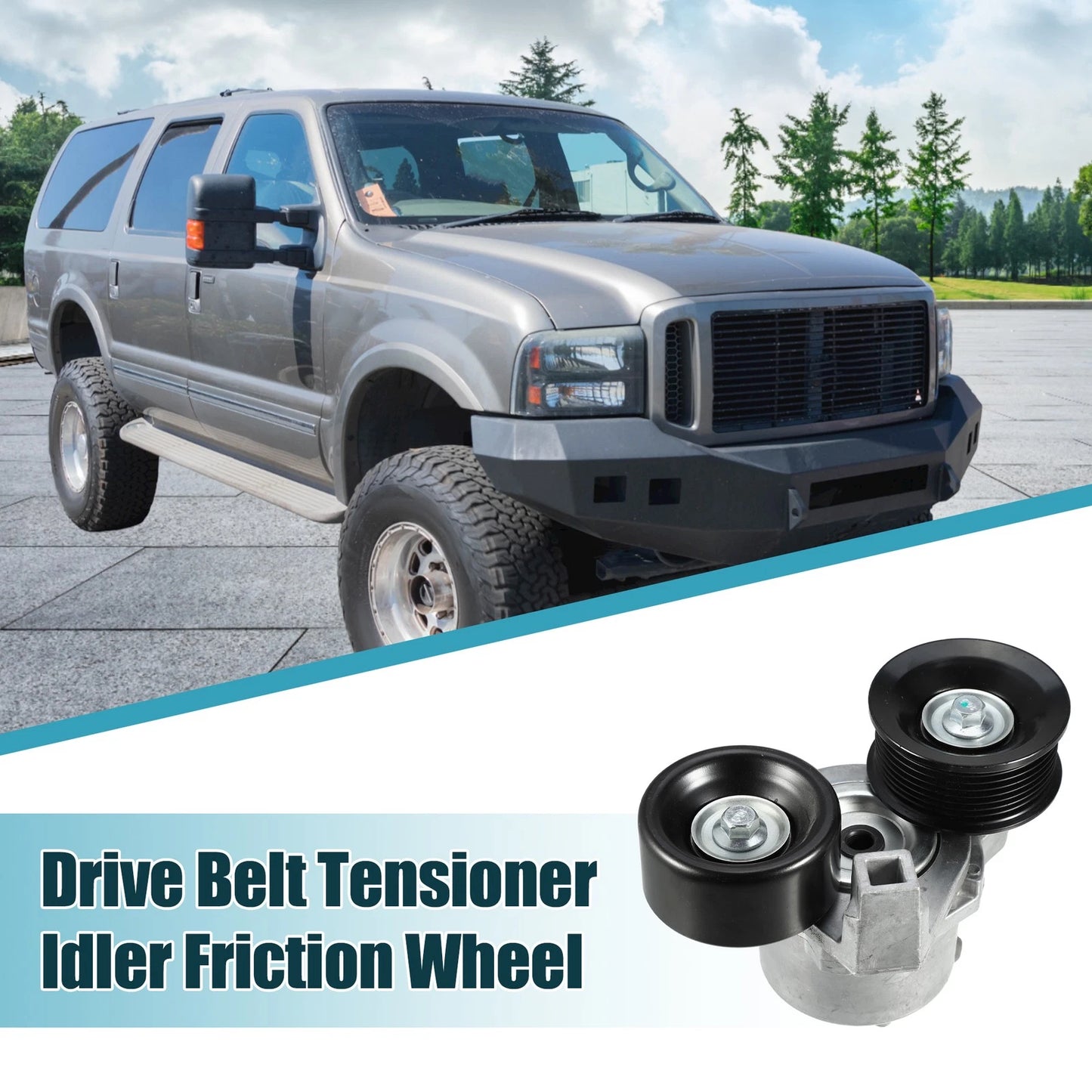 Belt Tensioner Pulley Assembly No.F8UZ6B209CA for Ford F-250 Super Duty (1999–2002)