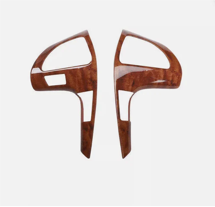Wood Grain Steering Wheel Button Frame Trim Cover for Toyota Camry (2007–2011)