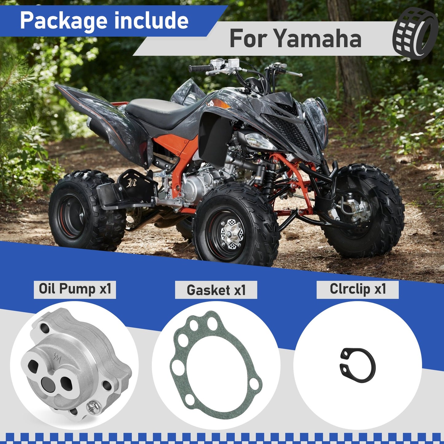 Oil Pump with Gasket for Yamaha Raptor 660R (2001–2005)