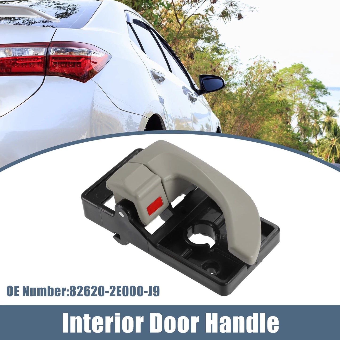 Right Interior Door Handle for Hyundai Tucson (2016–2021) No. 82620-2E000-J9 Black Beige