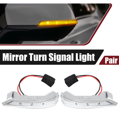 2X LED Mirror Turn Signal Light for Chrysler (68052078AA, 68052079AA)