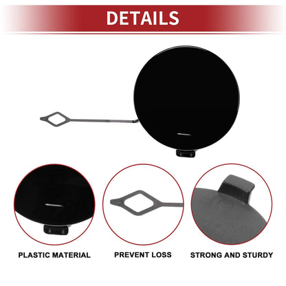 Rear Bumper Tow Hook Cover for BMW 428i (2014–2016) No. 51128060849 Black