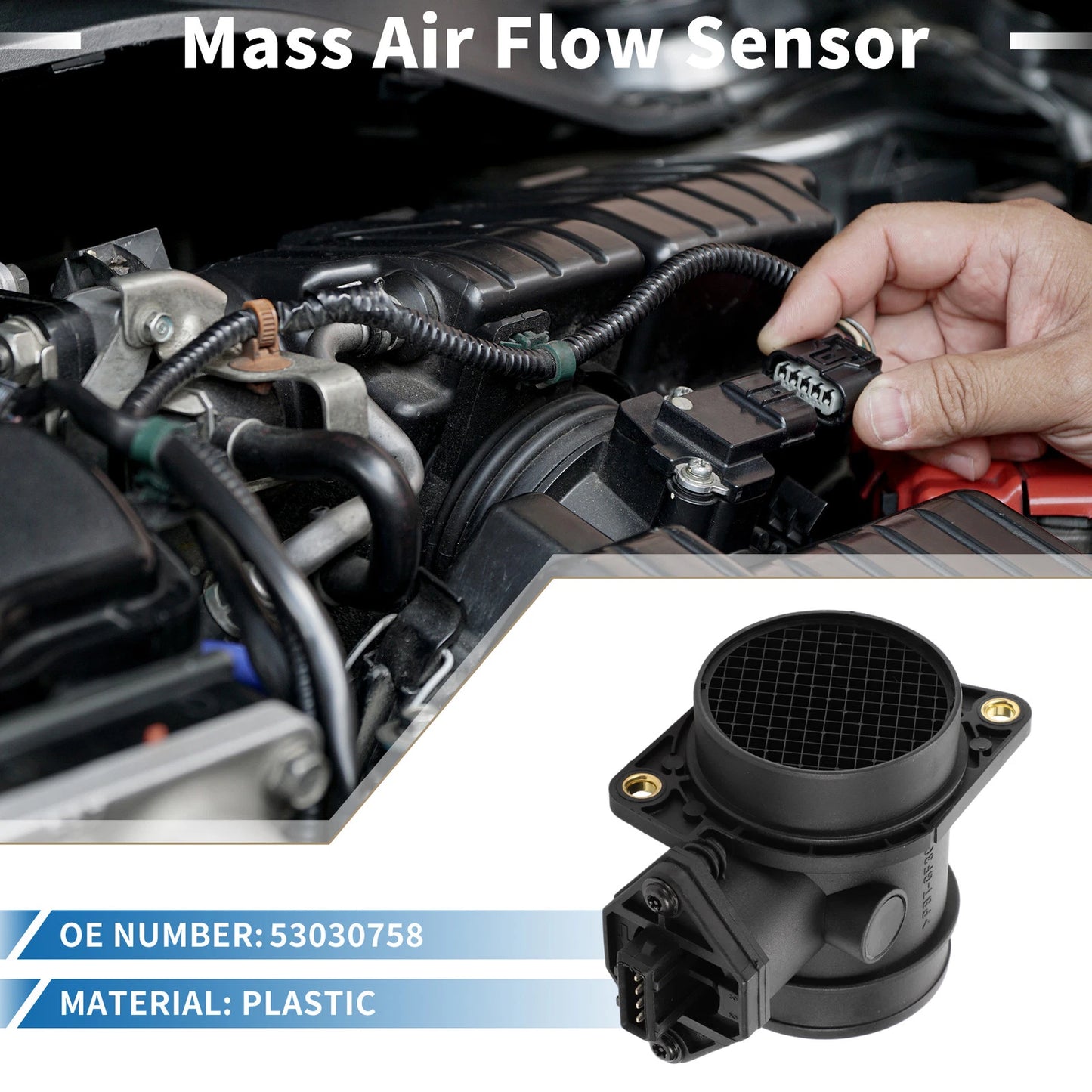 MAF Mass Air Flow Sensor Assembly No. 53030758 for Jeep Dodge Chrysler