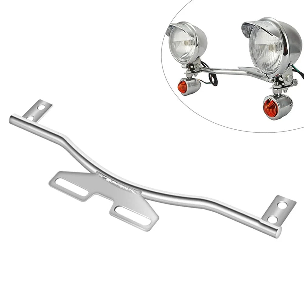 Custom Silver Fog Light Bar Mount Bracket for Car