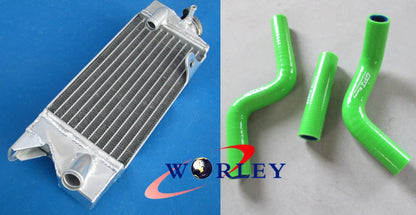 Aluminum Radiator and Hose for Kawasaki KX80 KX85 KX100 (1998–2013)