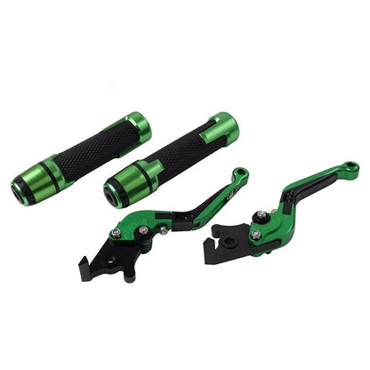 Set of 2 Green Brake Clutch Levers for Kawasaki ZX6R/ZX636 Z1000SX (2013–2023)