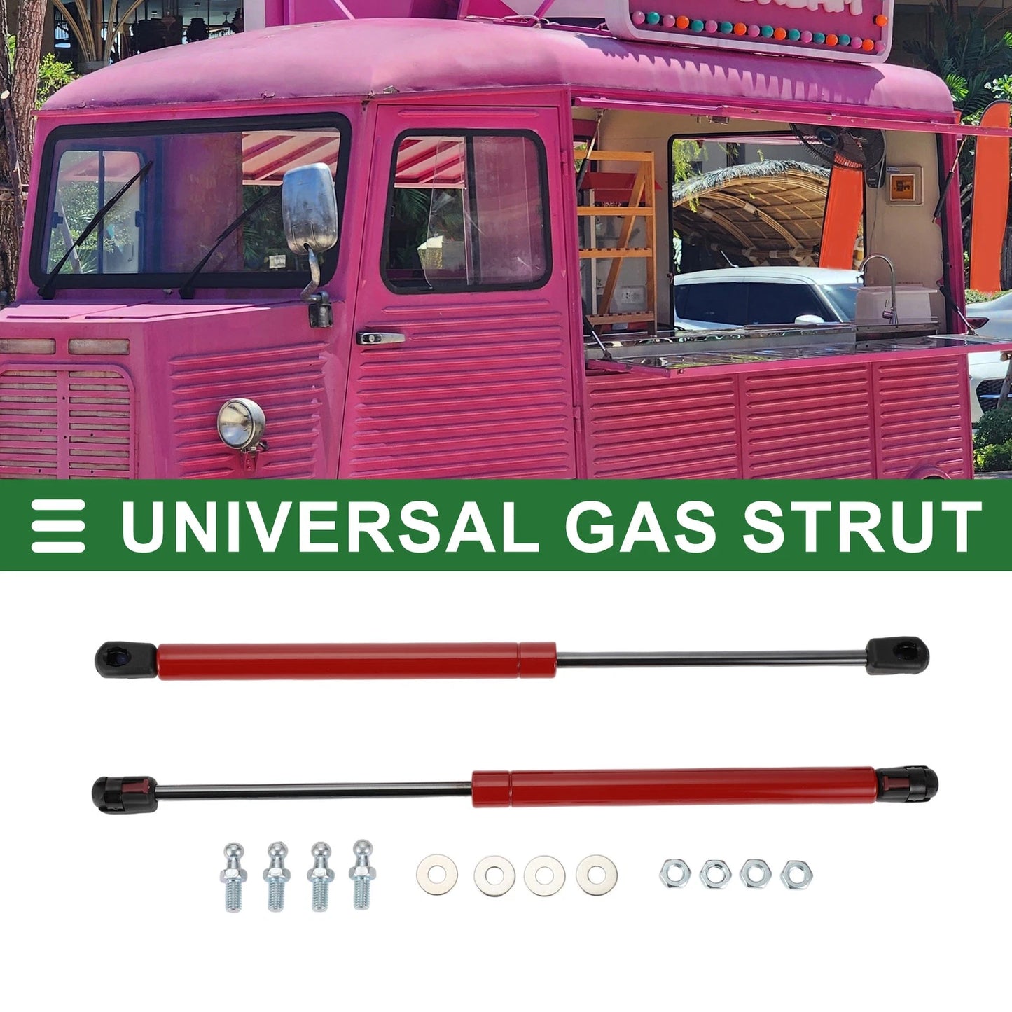 Set of 2 Gas Struts 20lb/90N/9kg 15inch for Car Truck RV Boat