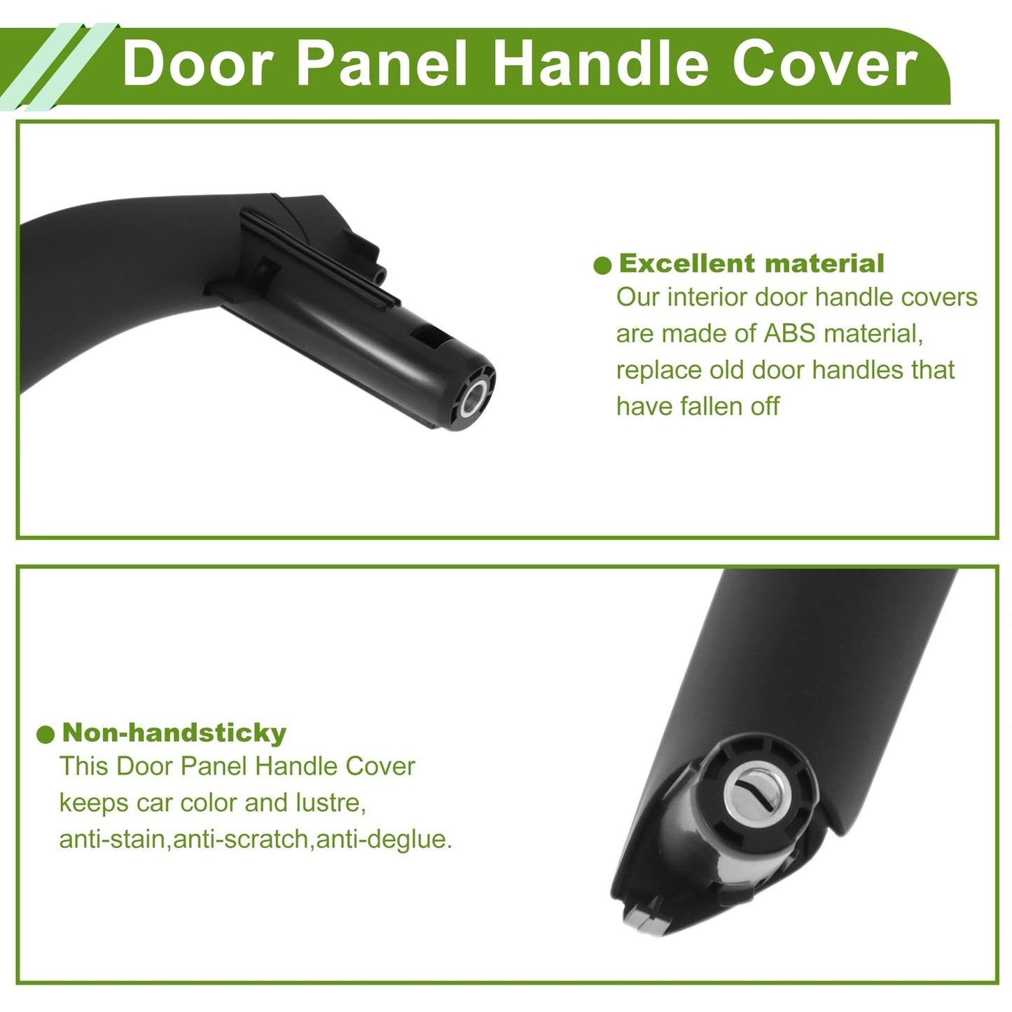 Door Panel Handle Pull Trim Cover for BMW X5 F15 (2014–2018) No. 51417292244 Black