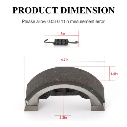 4pcs Brake Shoes Set for John Deere 750 770 790 3005 Tractor