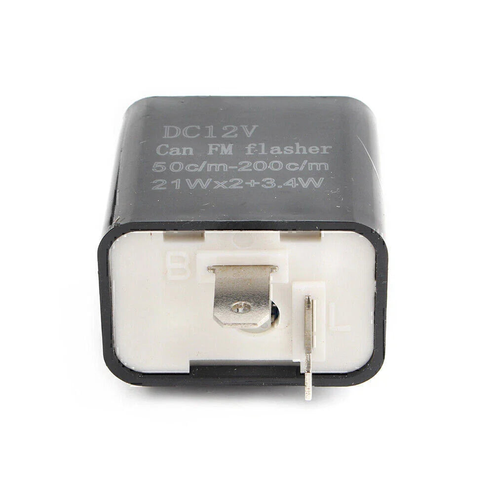 Adjustable LED Flasher Relay for Turn Signal Light - Black