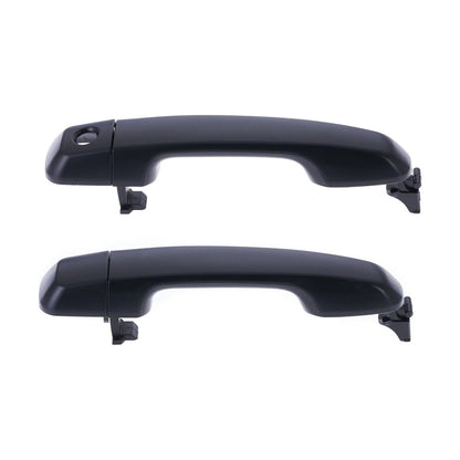 Set of 2 Outer Door Handles for Toyota Landcruiser J150 (2009–2023) Black