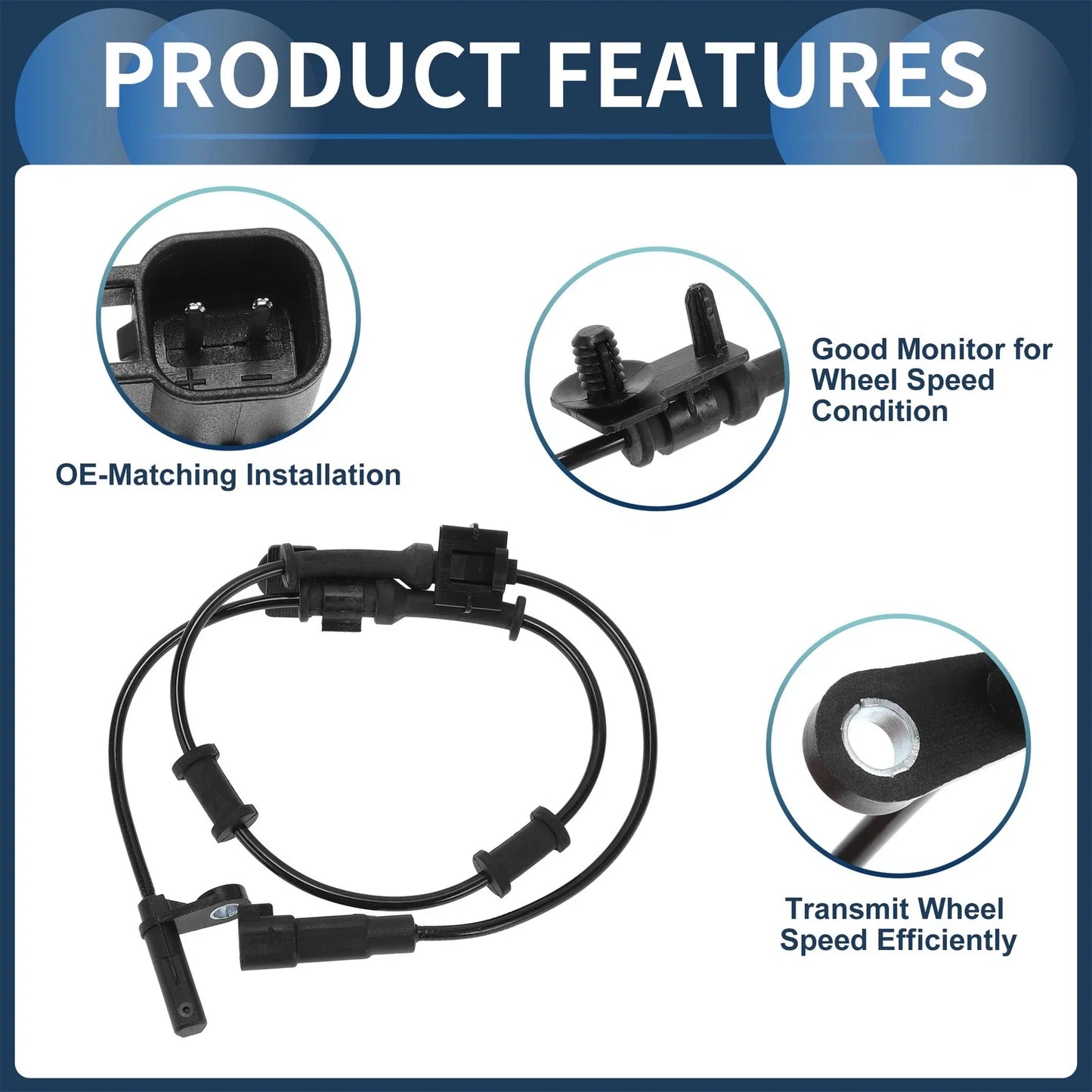ABS Wheel Speed Sensor for Chrysler 300 (2011-2014) RWD Front