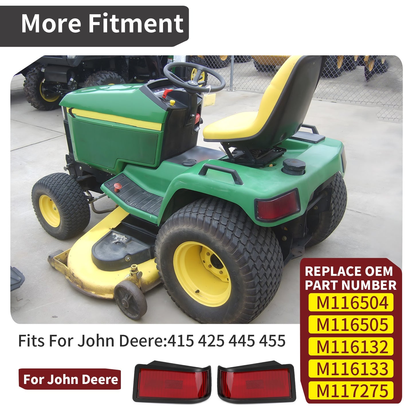 Tail Light Set for John Deere 415 425 445 455