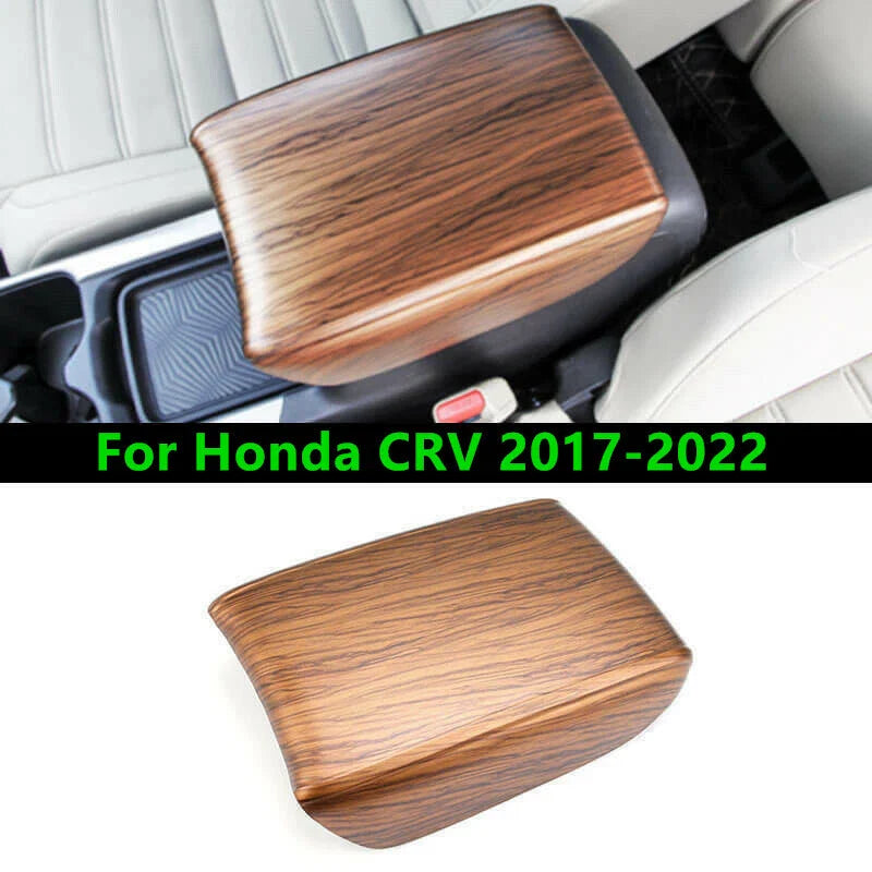 Peach Wood Grain Armrest Box Panel Trim for Honda CRV (2017–2022)
