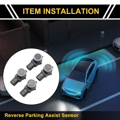 Set of 4 Bumper Reverse Backup Parking Sensors for Chevrolet Silverado (No. 25855501)