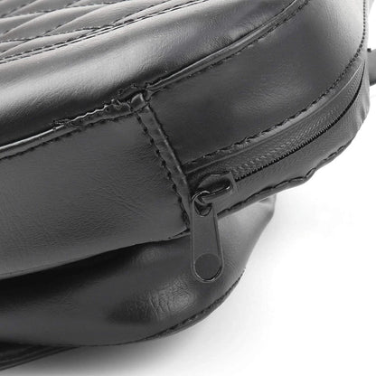 Driver Backrest Pad for 2007-2017 Harley FLSTF Heritage Softail Chrome