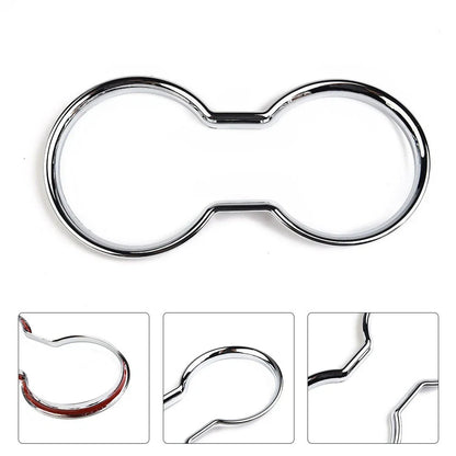 Cup Holder Trim Silver Water for Center-Chrome Console (2011–2018)