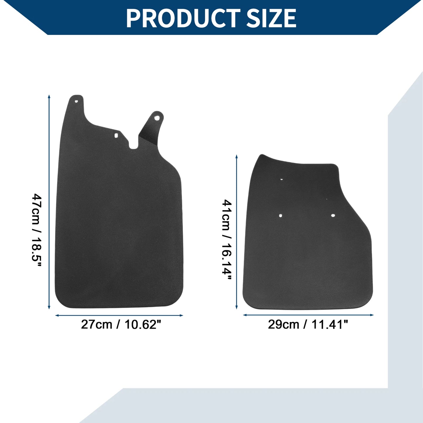 Set of 4 Mud Flaps Splash Guards for Toyota Hilux Vigo (1988–1994)