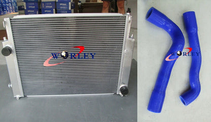 Aluminum Radiator with Red Hose for BMW E36 M3 Z3 325TD 320 323 325 328 (1992–1999)