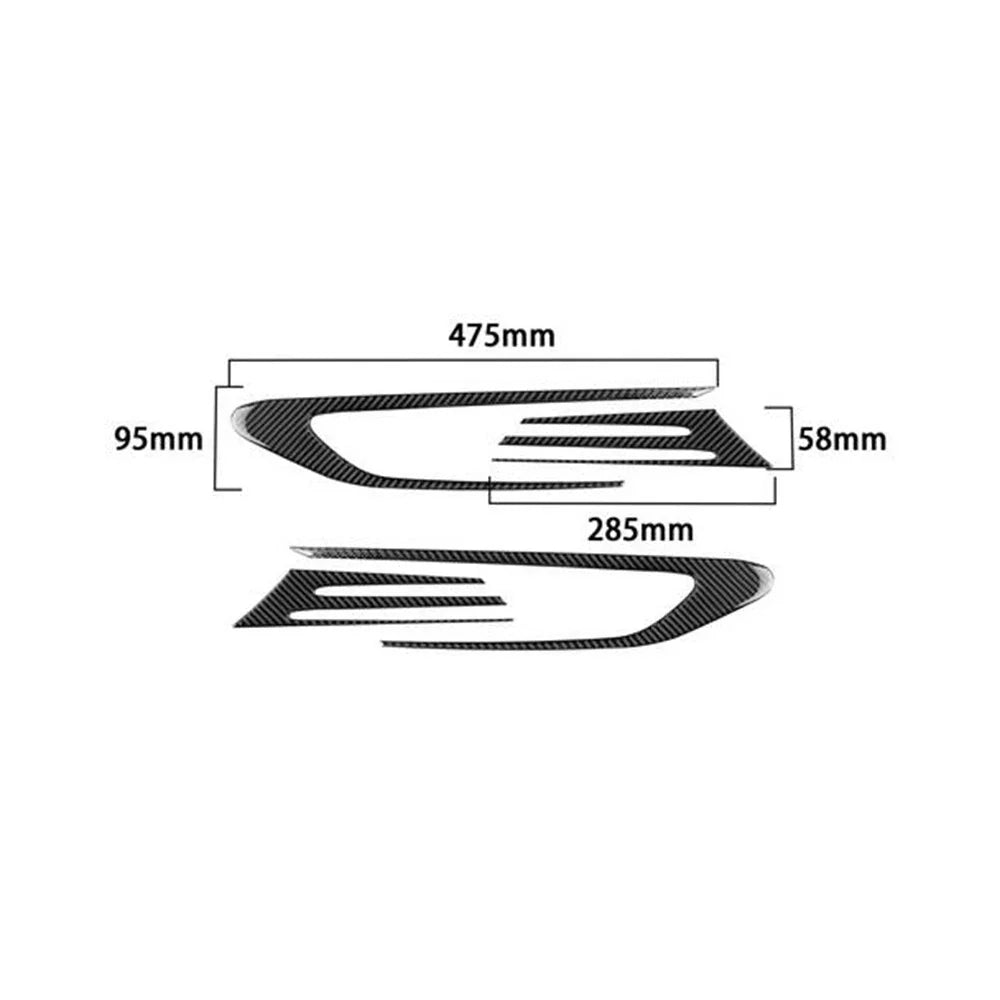 Carbon Fiber Leaf Board Panel Cover Trim for Toyota 86 Subaru BRZ (2016-2020)