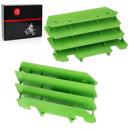 Set of 2 Green Radiator Shrouds for Kawasaki KX125 KX250 (1994–2005)