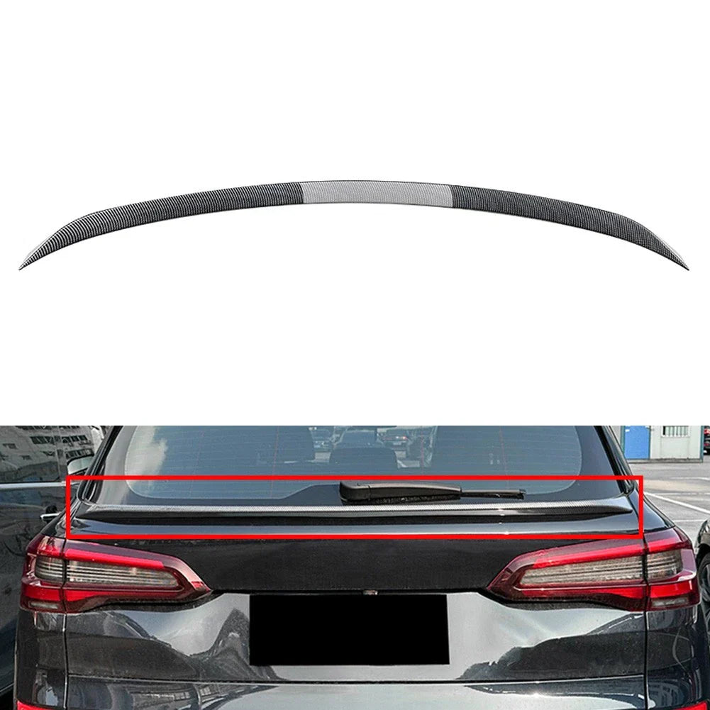 Carbon Black Rear Boot Trunk Spoiler Lip for BMW X5 G05 (2019-2024)