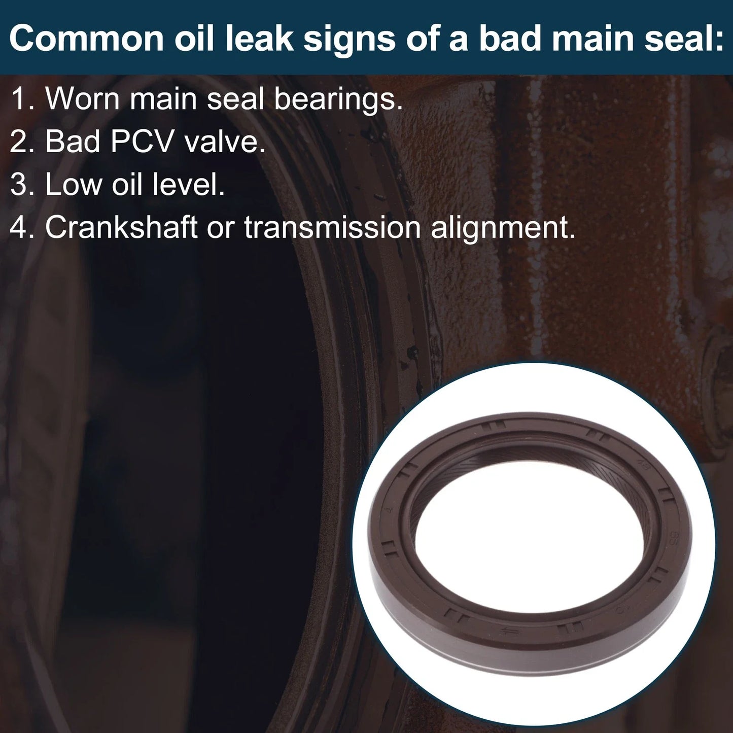 Front Crankshaft Oil Seal for BMW 5 Series (1995-2005) Engine Seal