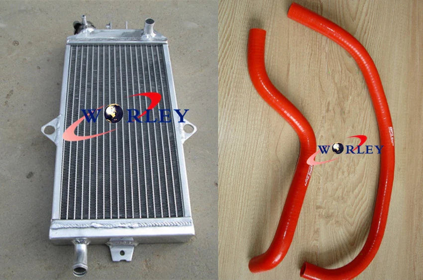 Aluminum Radiator & Blue Hose for Suzuki LT250R (1985-1992)