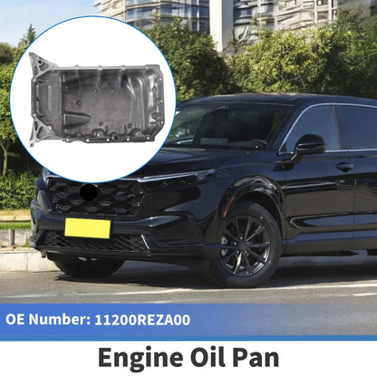 Engine Oil Pan for Honda CR-V 2010-2011 Aluminum Alloy Silver Tone