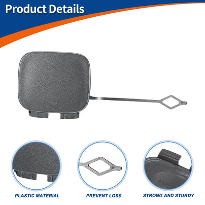 Rear Bumper Tow Hook Cover for Mercedes-Benz B-Class (2012–2019) No.A2468851422 Gray