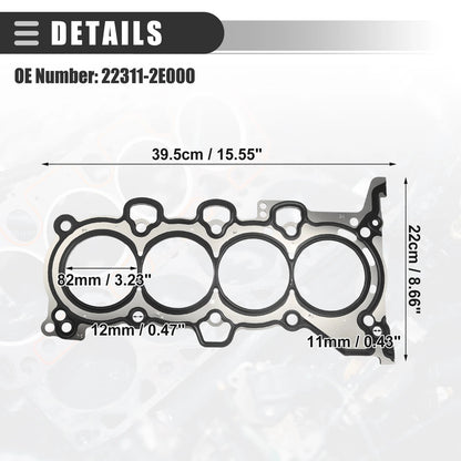 Cylinder Head Gasket for Hyundai Elantra 1.8L/2.0L (2011–2016) No. 22311-2E000