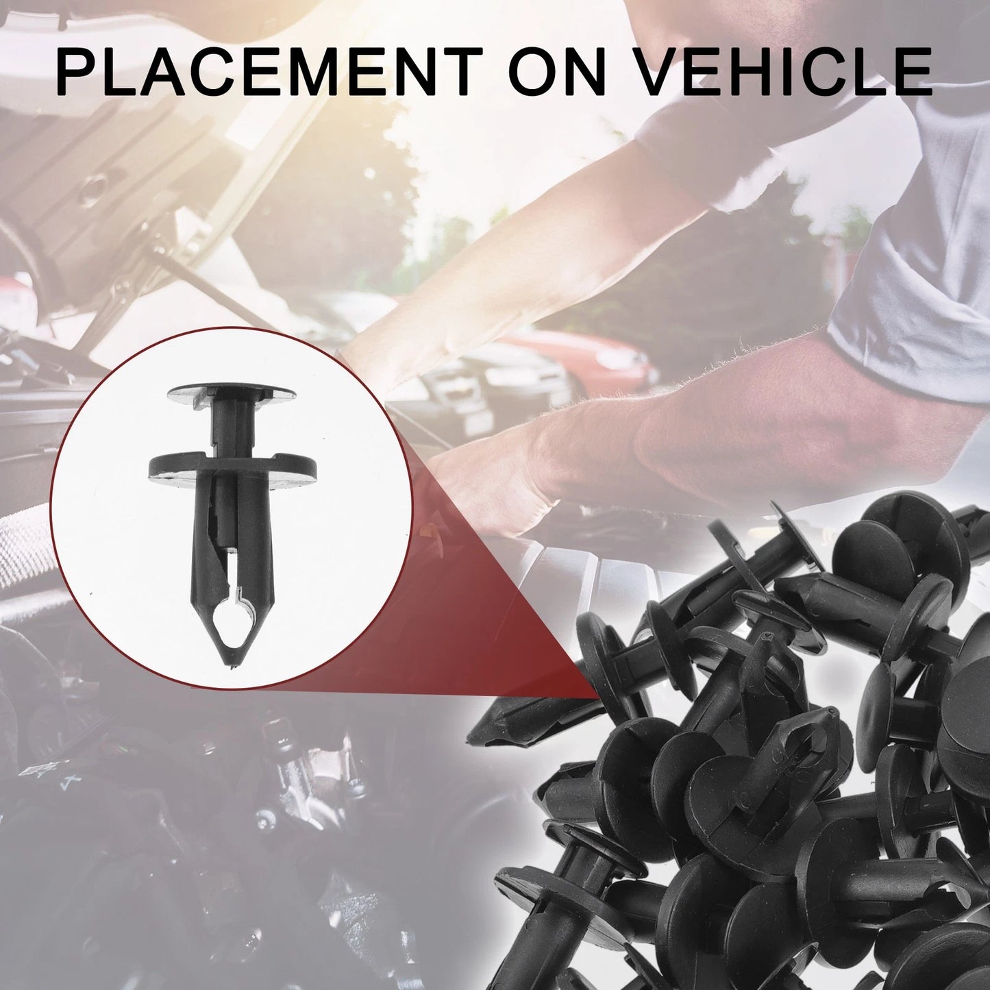 25 Pcs Front Fender Skirt Clip for Ford Escape (2008–2012) & Explorer (2002–2010)