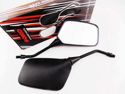Set of 2 Black Rectangular Rear View Mirrors for Suzuki GSX750S Katana (1982–1983)
