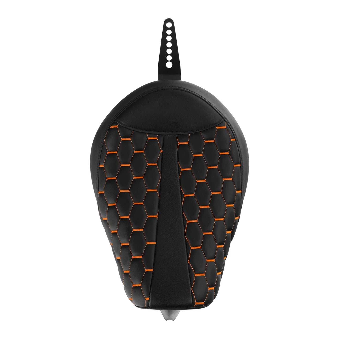 Front Driver Rider Seat for Harley Sportster XL883 1200 (2010-2022) Black/Orange