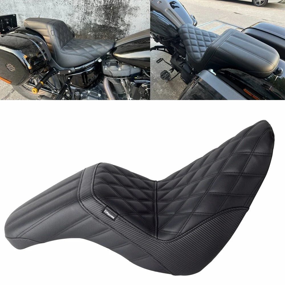 Gel Pad 2-UP LS Seat for Harley Softail FLSB FXLR FXLRS FXLRST (2018-2023)