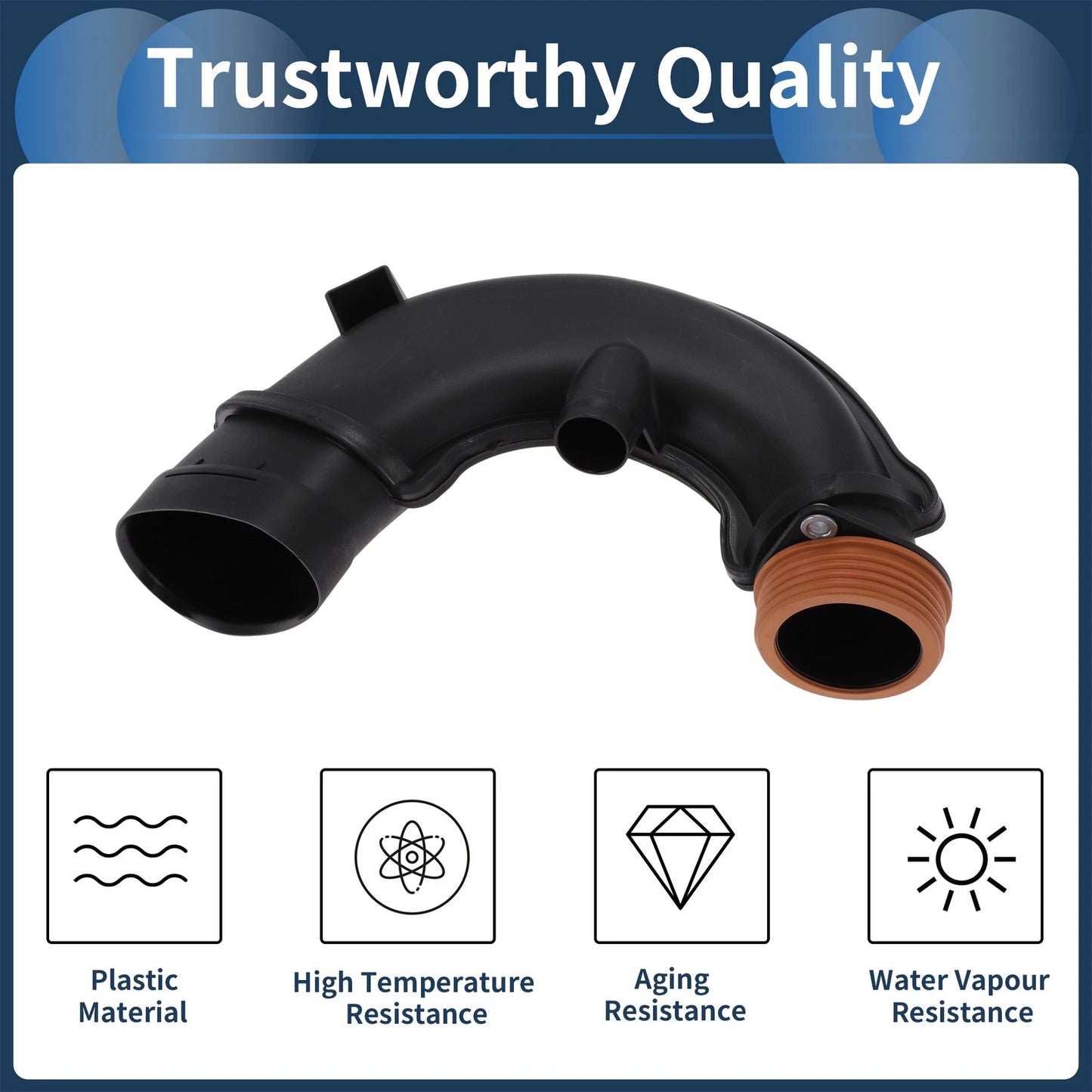 Engine Air Intake Hose for BMW 5 6 7 Series X5 X6 E70 (No. 13717577451)