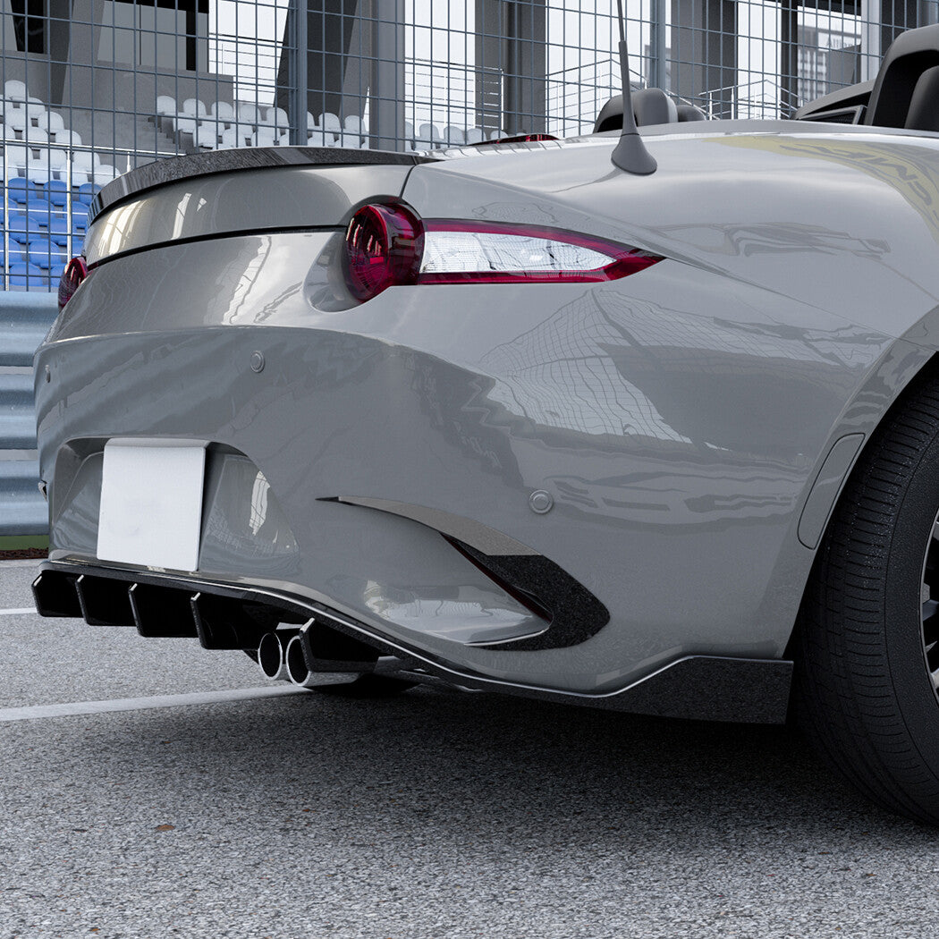 Tape-On Black Rear Bumper Side Air Vent Trim for Mazda MX-5 Miata (2016–2023)