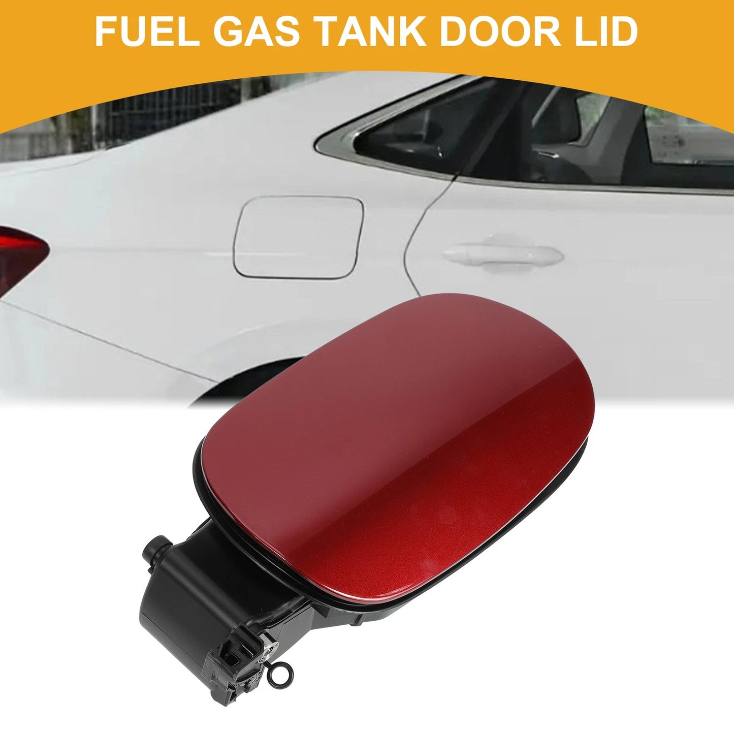 Fuel Tank Door Cap for Mercedes-Benz W205 (2014–2021) Red Filler Flap Cover