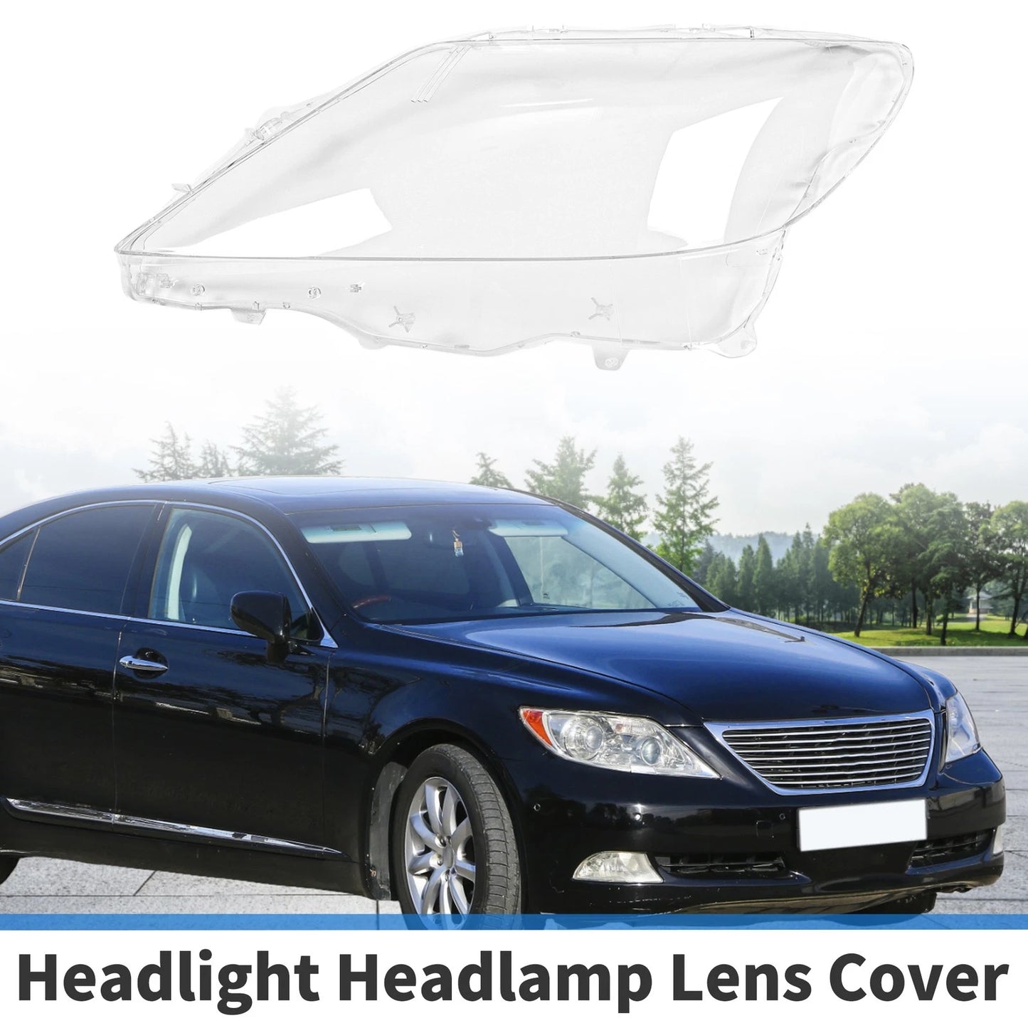 1 Pcs Front Left Headlight Lens Cover for Lexus LS460/LS600 (2010-2012)