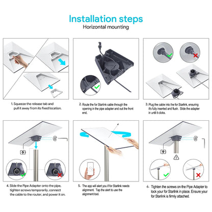 RV Roof Bracket for Starlink GEN3/V3