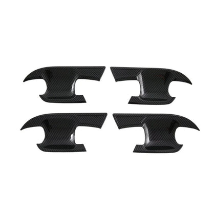 8 Pcs Carbon Fiber Car Door Handle Bowl Cover Trim for Subaru Crosstrek (2024–2025)