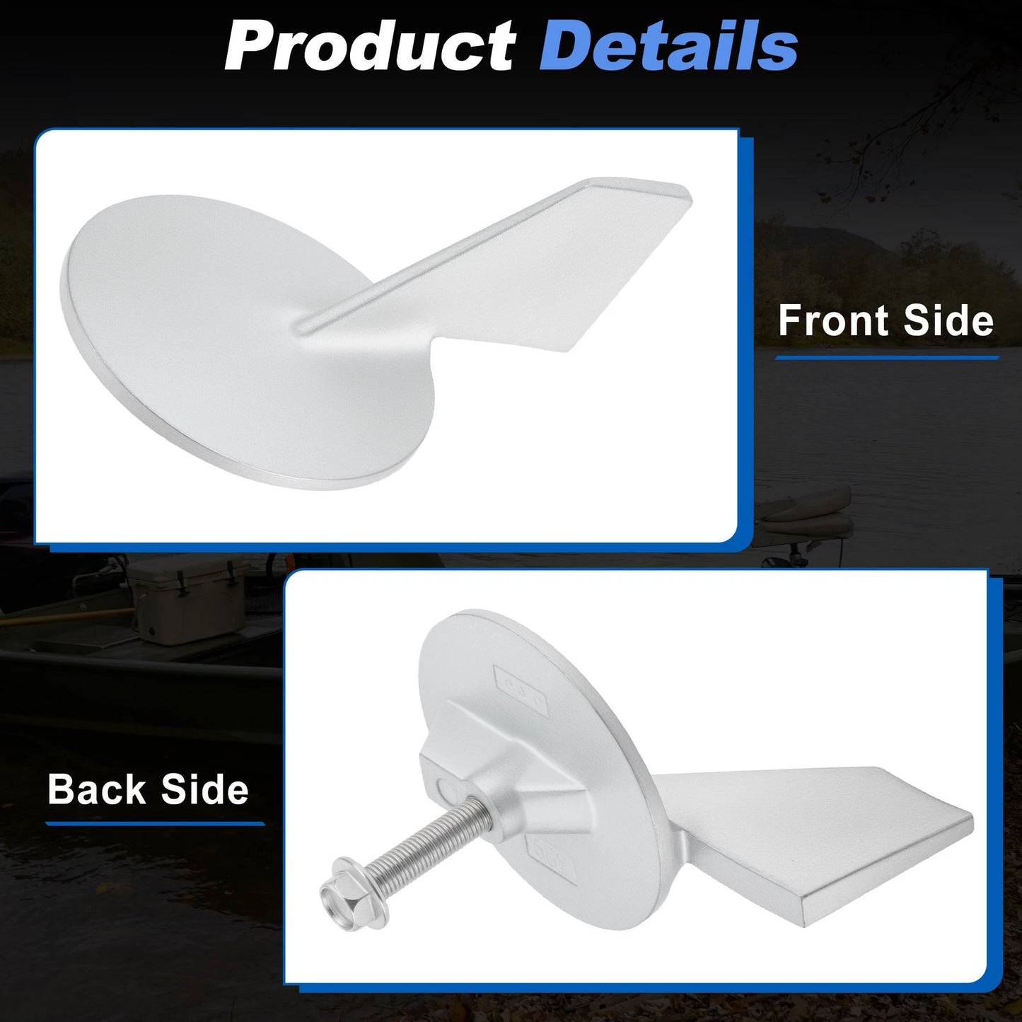 Trim Tab Anode for Yamaha 50-90 HP Outboard Motors (1990–2023)