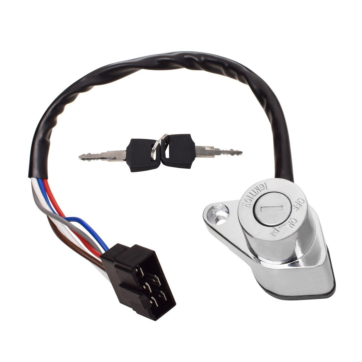 Ignition Switch and Fuel Gas Cap Key Set for Kawasaki EN500 Vulcan 500 (2001–2009)