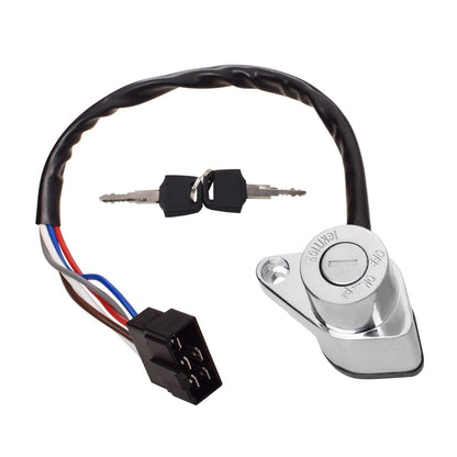 Ignition Switch and Fuel Gas Cap Key Set for Kawasaki EN500 Vulcan 500 (2001–2009)