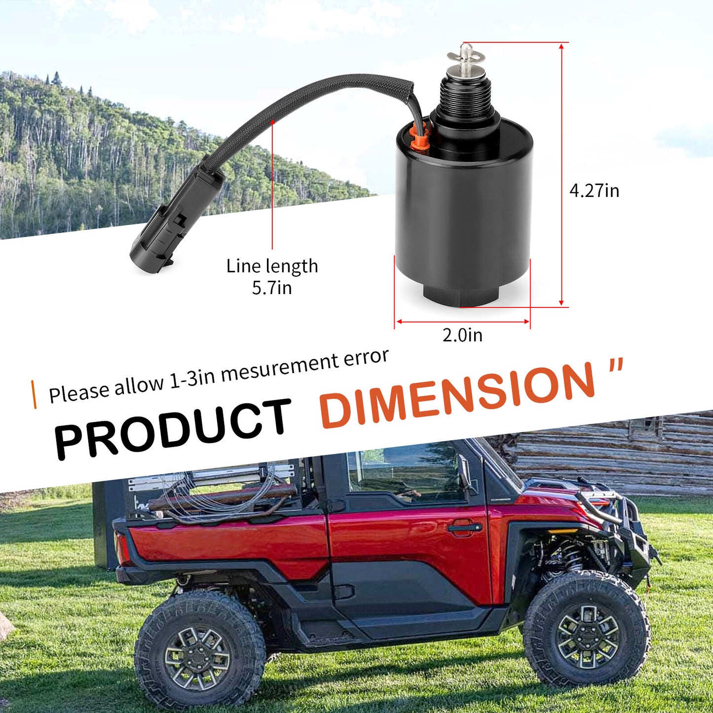 Transmission Solenoid for Polaris RZR 570 900 1000 XP 4 S Trail (2010–2023)