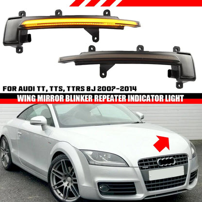 Dynamic LED Turn Signal Light Side Mirror for Audi TT (2007–2014)